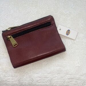 Real Leather Wallet with Gold Hardware. New with tags. By Fossil